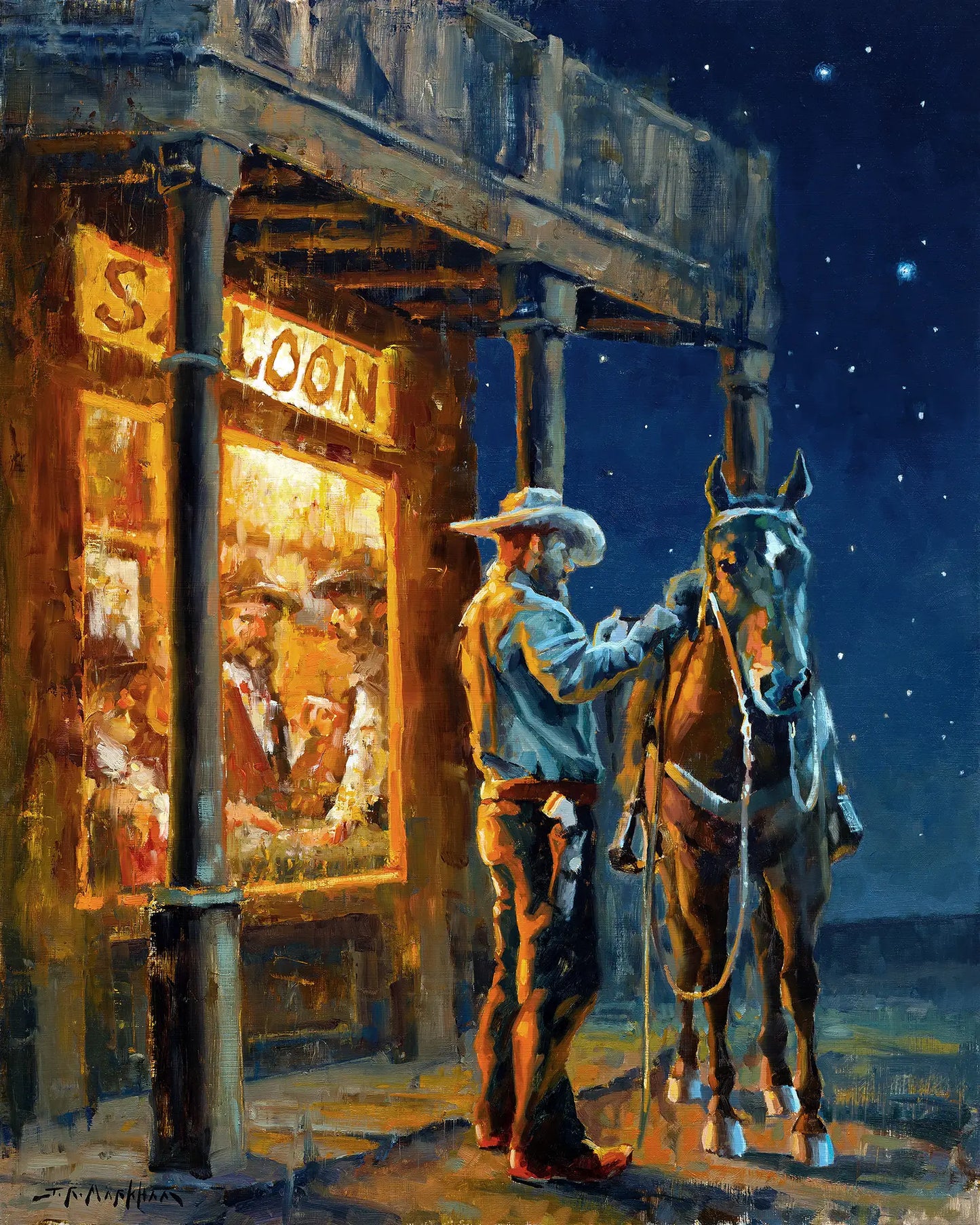 Evening at the Roadhouse Saloon
