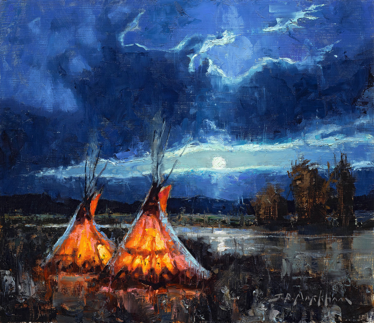 Full Moon Reflections