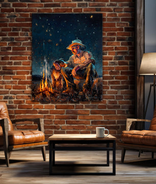 Cowboy wall art canvas print