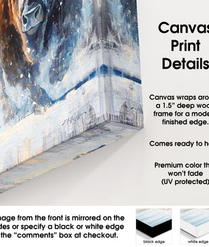 canvas print details with a modern edge design