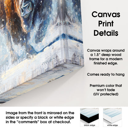 canvas print details with a modern edge design
