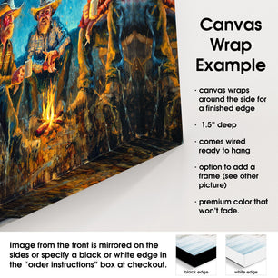 canvas wrap details
