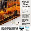 Details of canvas wrap print presentation for wall art