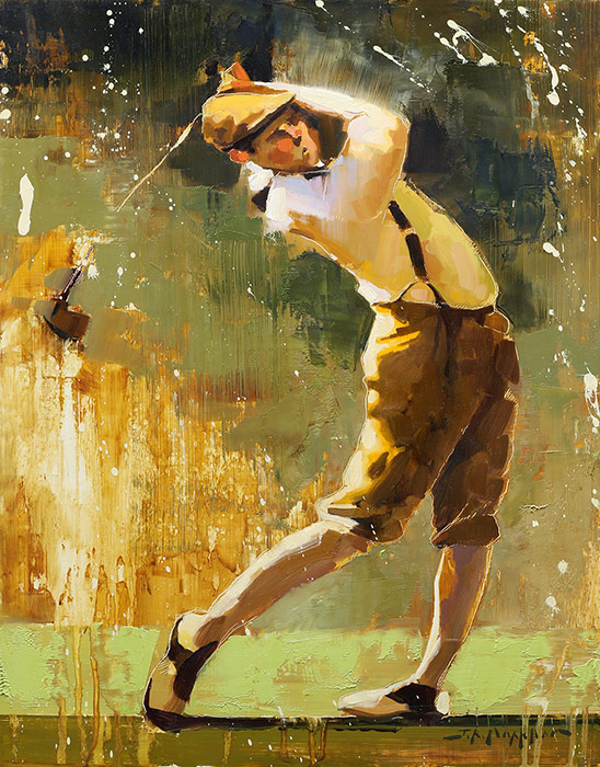 golf painting