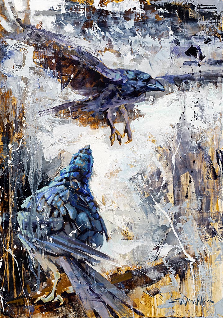 Raven Original Painting by artist Jerry Markham