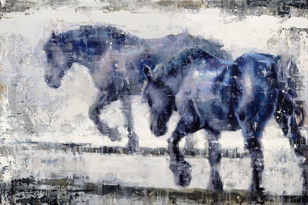 Elemental Equine - painting of horses by Jerry Markham artist