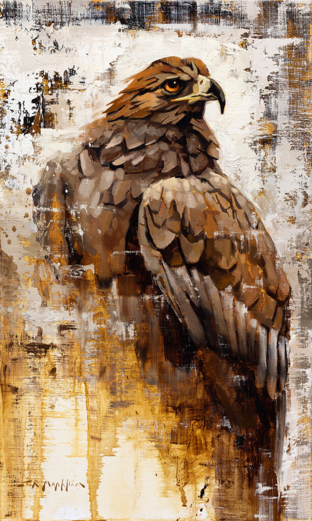 Golden Eagle painting by Jerry Markham artist