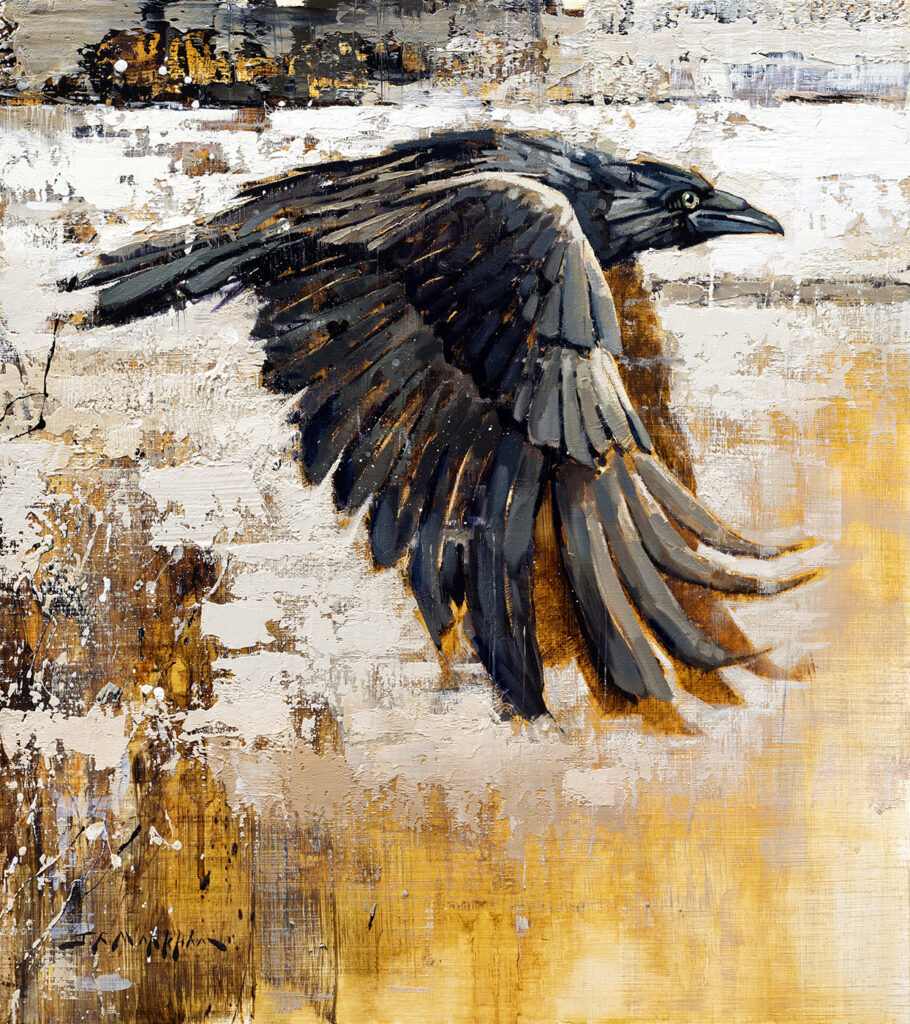 Overwatch - raven painting by Jerry Markham artist